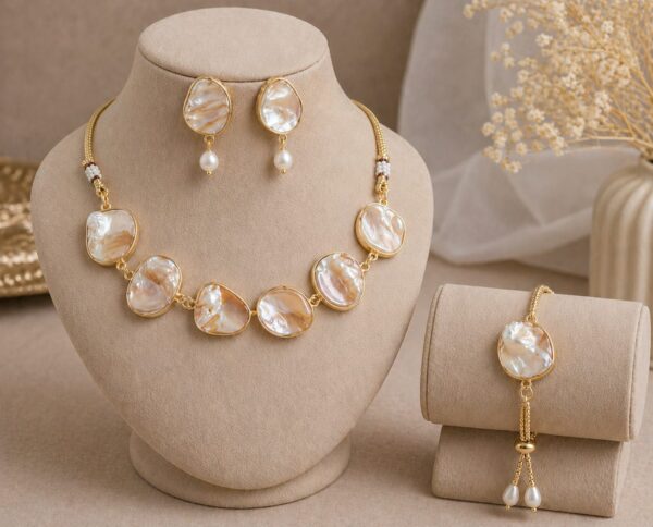 Mother of Pearl Luxe Jewelry Set