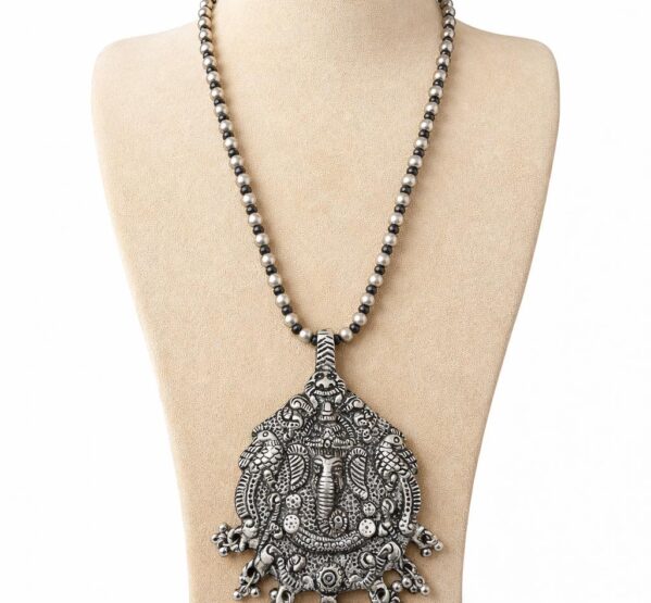 Ganesha Temple Statement Long Necklace
