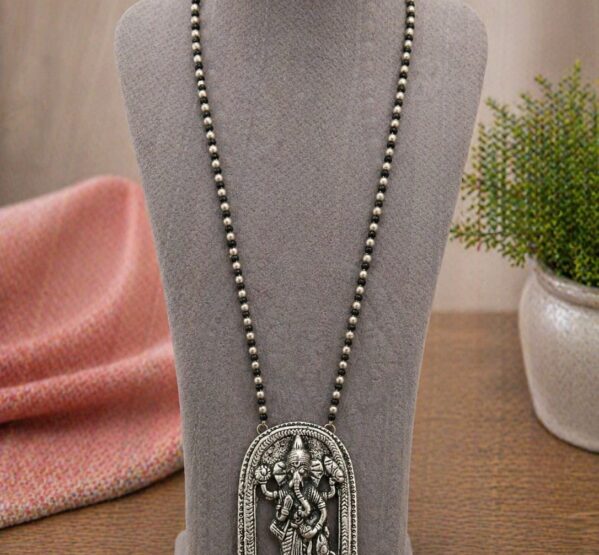 Lord Ganesha Pendant Long Necklace