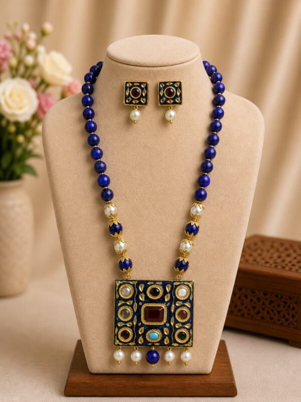 Kundan Beaded Necklace Set