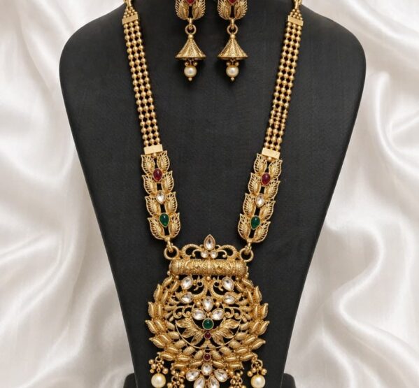 Royal Filigree Long Necklace Set