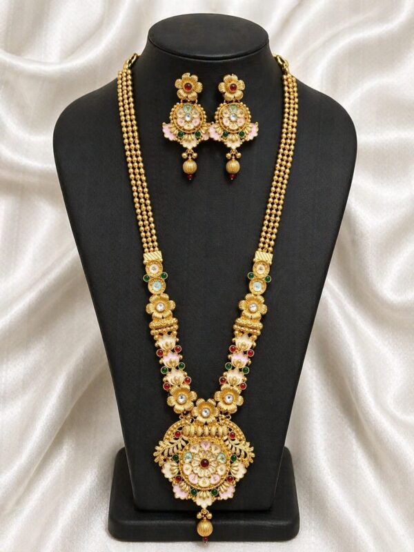 Floral Heritage Long Necklace Set