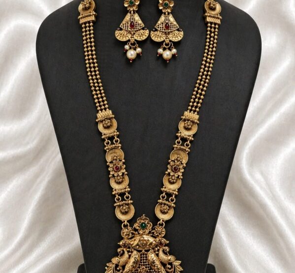 Heritage Temple Long Necklace Set