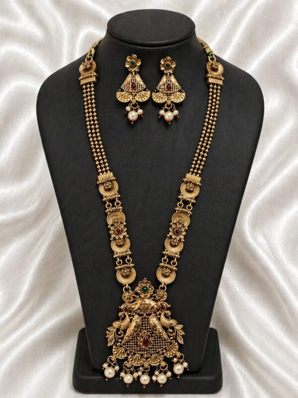 Heritage Temple Long Necklace Set