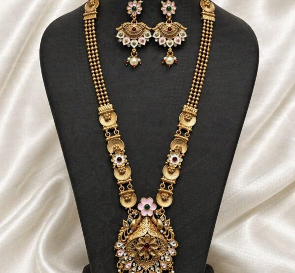 Floral Heritage Long Necklace Set
