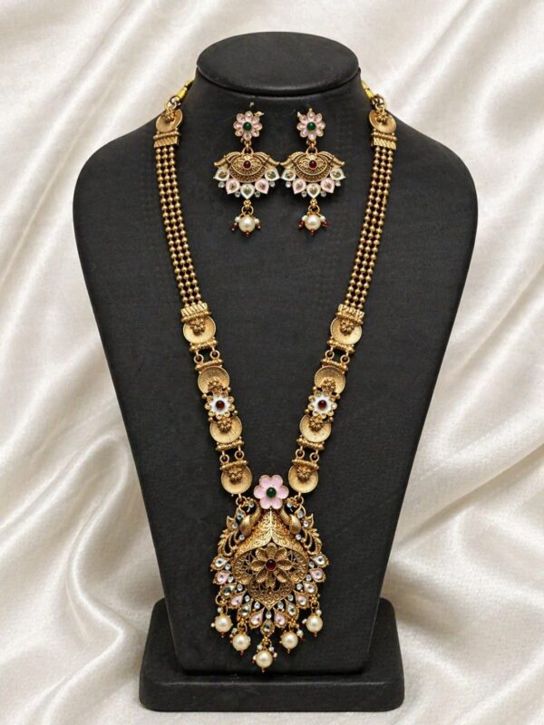 Floral Heritage Long Necklace Set