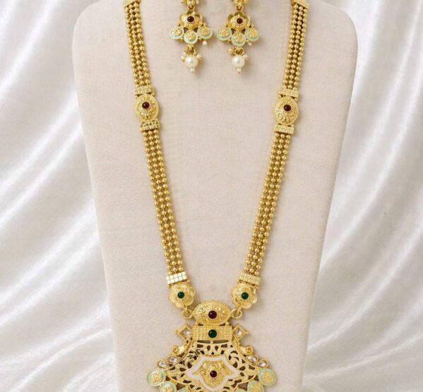 Heritage Temple Long Necklace Set