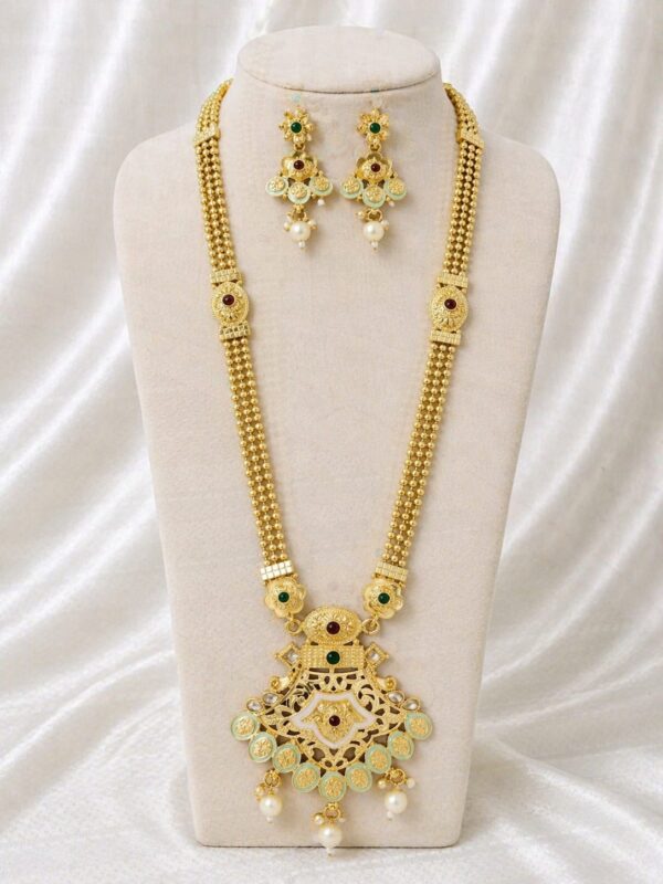Heritage Temple Long Necklace Set