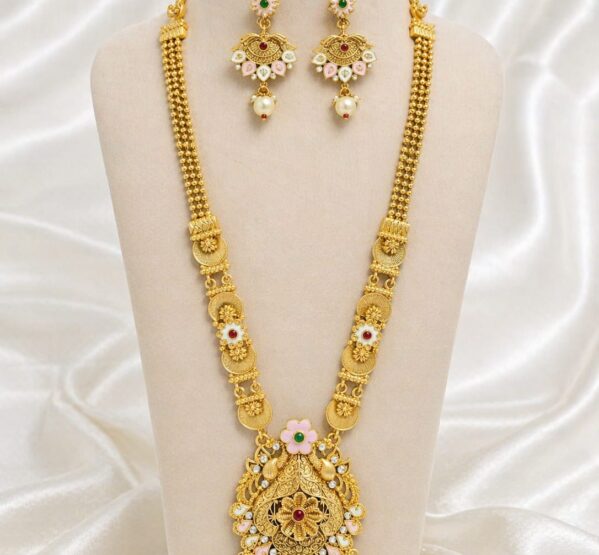 Floral Heritage Long Necklace Set