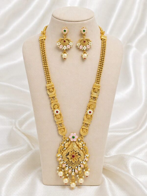 Floral Heritage Long Necklace Set